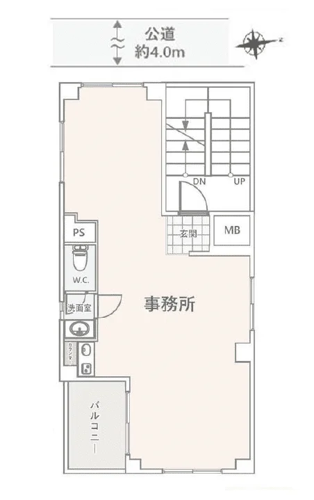 新宿1丁目ビル 2 フロア図面 1