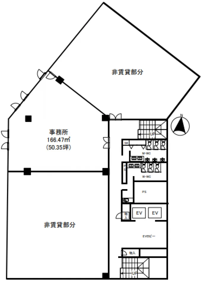 新宿国際ビルディング新館 5 フロア図面 9