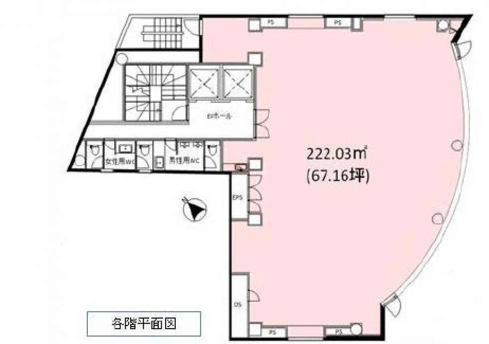 ウエル新都心ビル 4 フロア図面 5