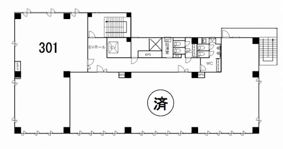 ホンダビル 3 フロア図面 9