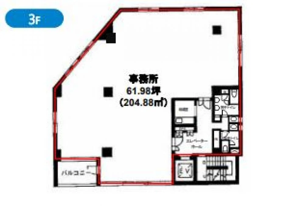 安村ビル 3 フロア図面 6