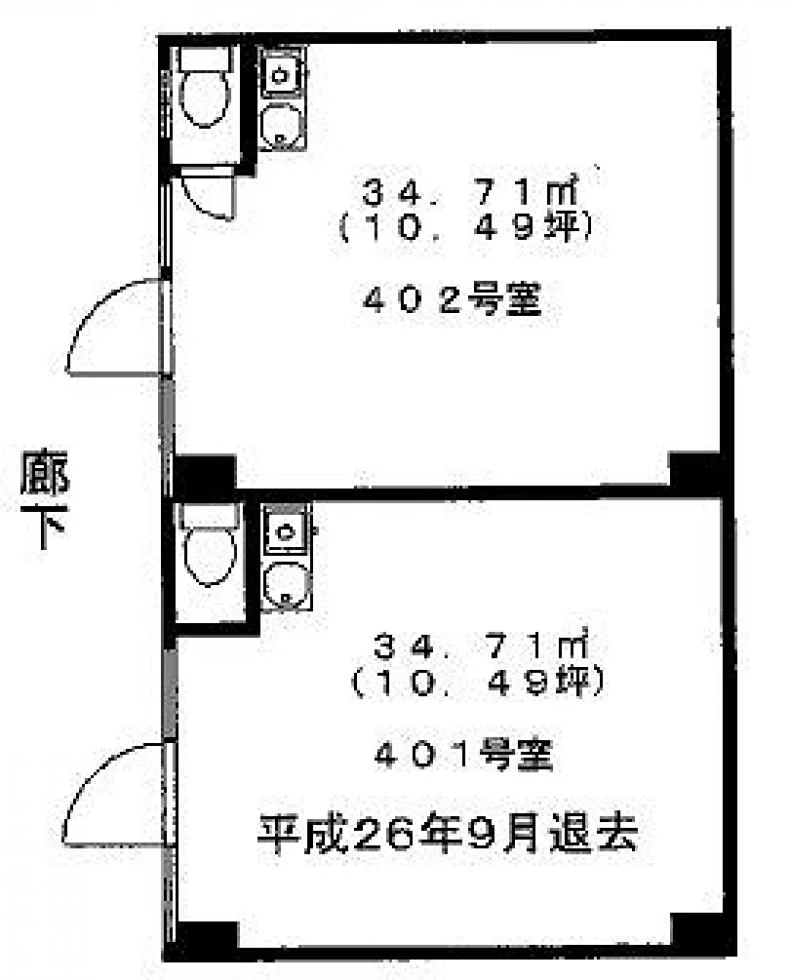 森山ビル東館・西館 4 フロア図面 5