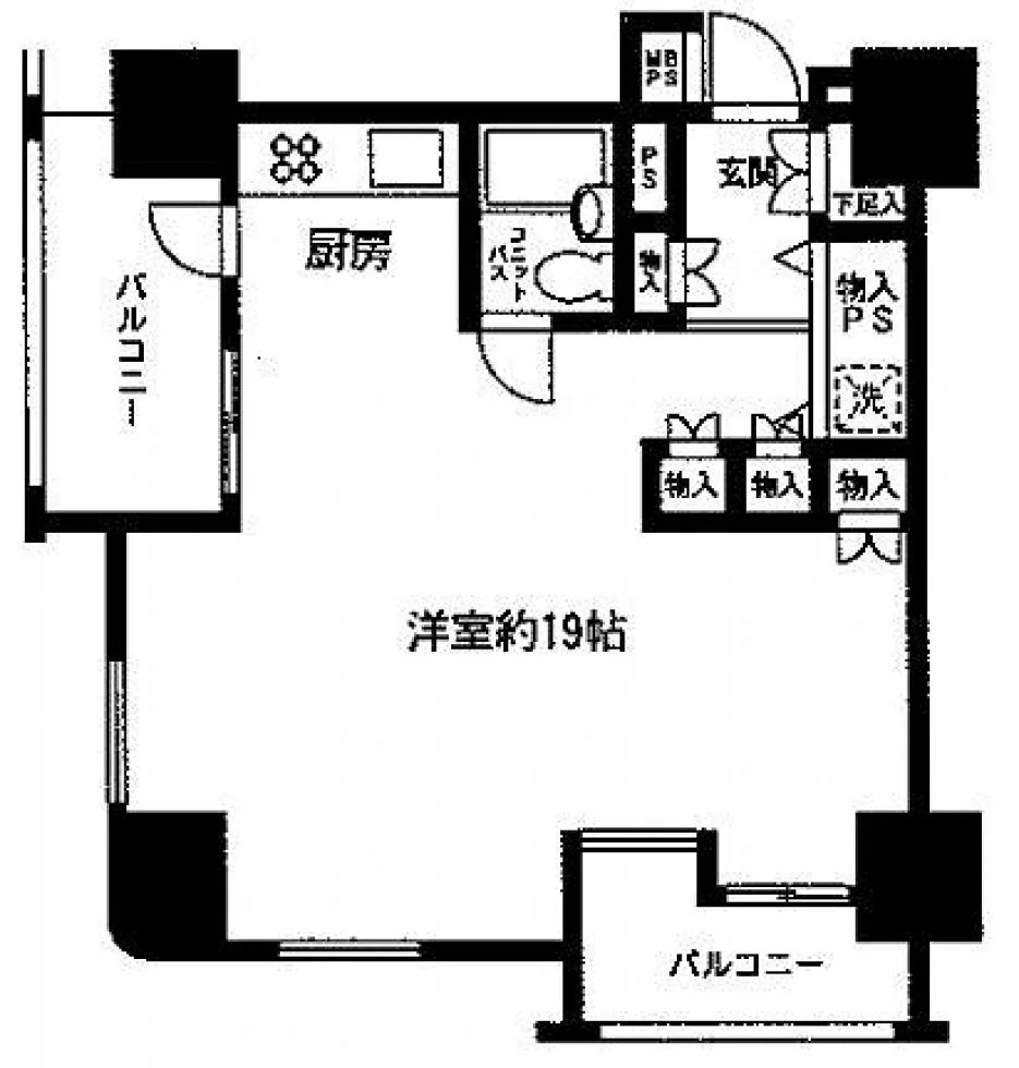 ルネ御苑プラザビル 3 フロア図面 4
