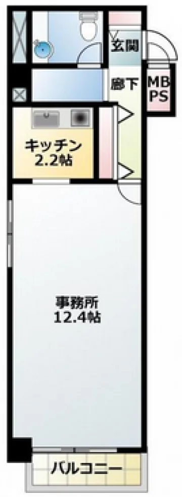ビューシティ新宿御苑ビル 3 フロア図面 1