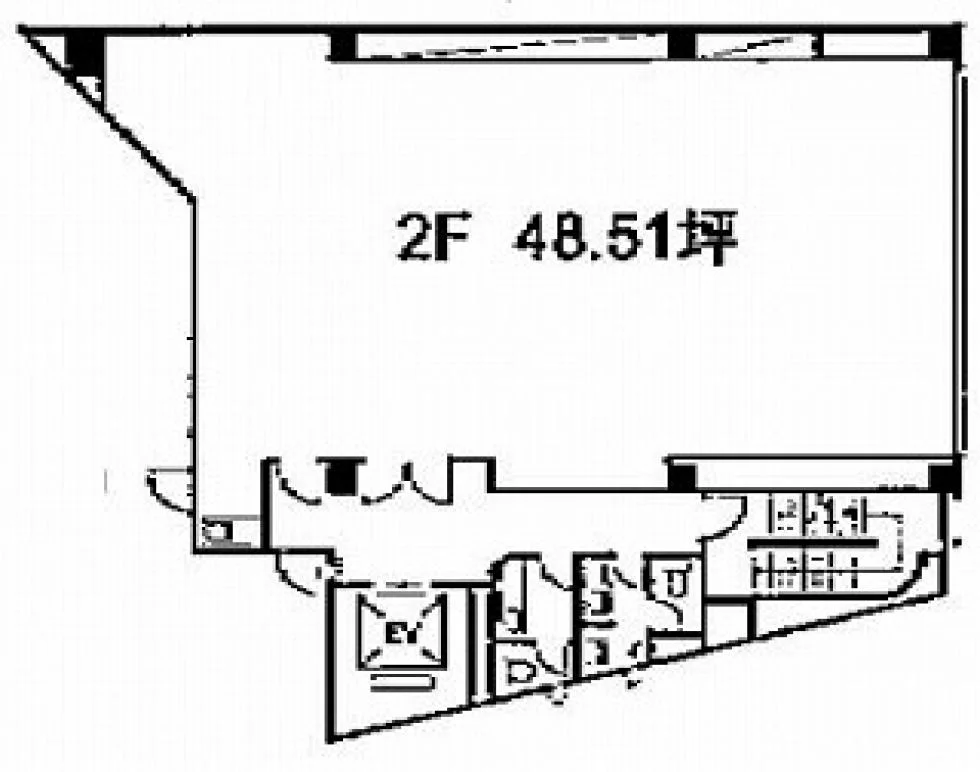 渡辺西新宿ビル 2 フロア図面 11