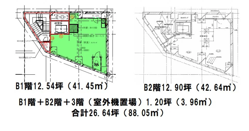 西新宿甲州ビル B1 フロア図面 7