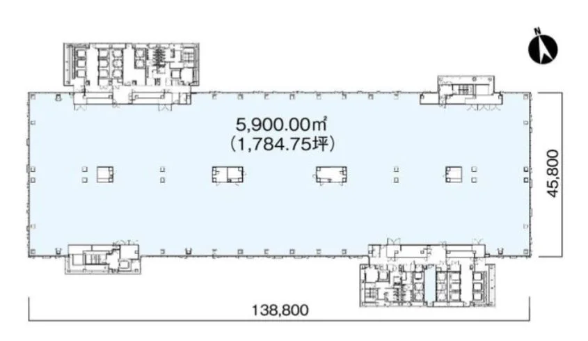 新宿イーストサイドスクエア 5 フロア図面 6