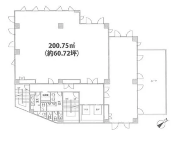 高田馬場看山ビル 9 フロア図面 1