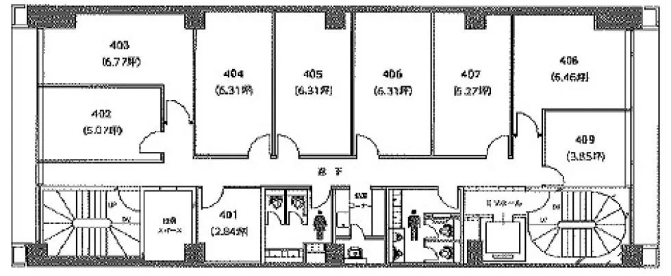 クロスオフィス新宿 4 フロア図面 26