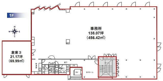 外苑オフィスビル 1 フロア図面 19