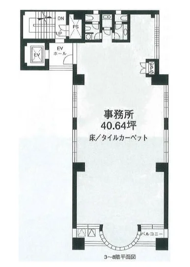 菊川栄光ビル 4 フロア図面 1