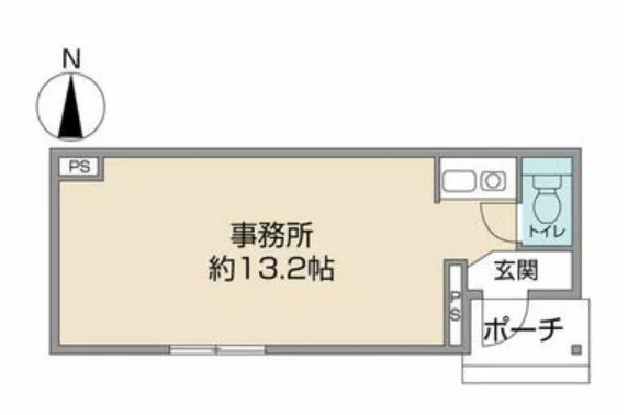 嶋田ビル 1 フロア図面 5