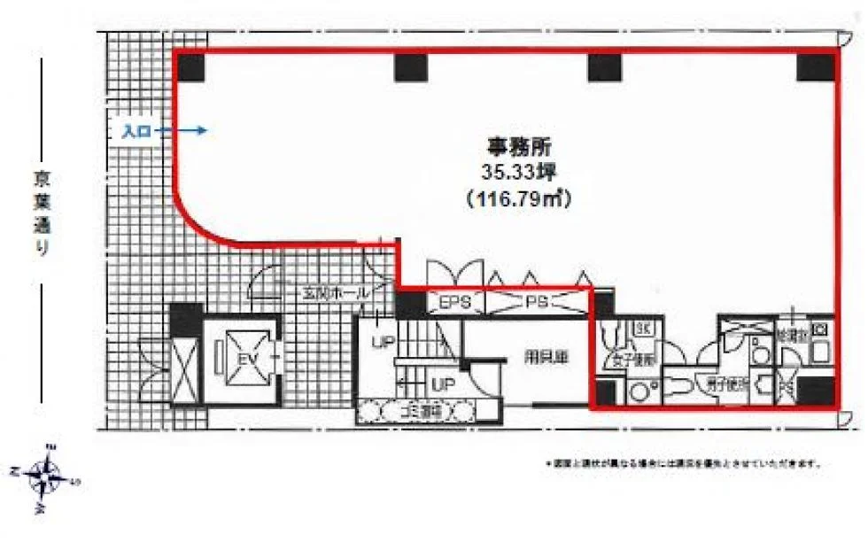 錦糸町シティビル 1 フロア図面 1
