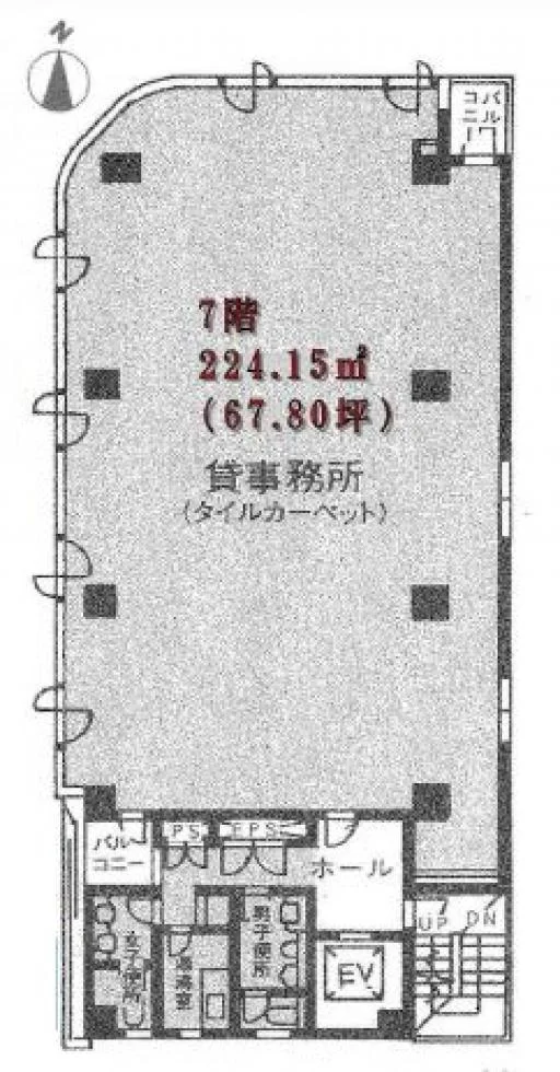 吾妻橋アドバンスビル 7 フロア図面 6
