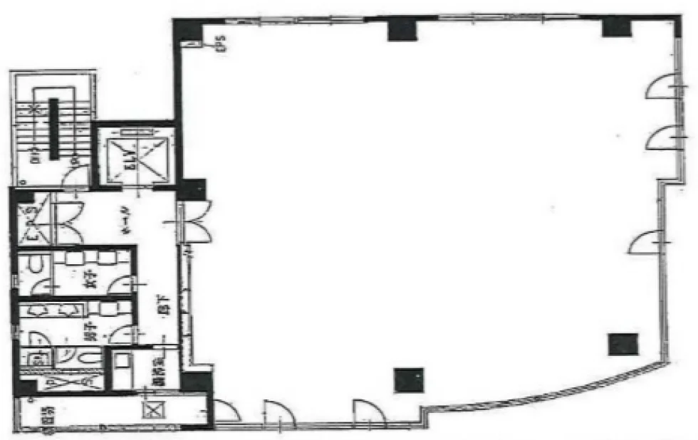 JU KINSHICHO NORTH TOWERビル 8 フロア図面 1