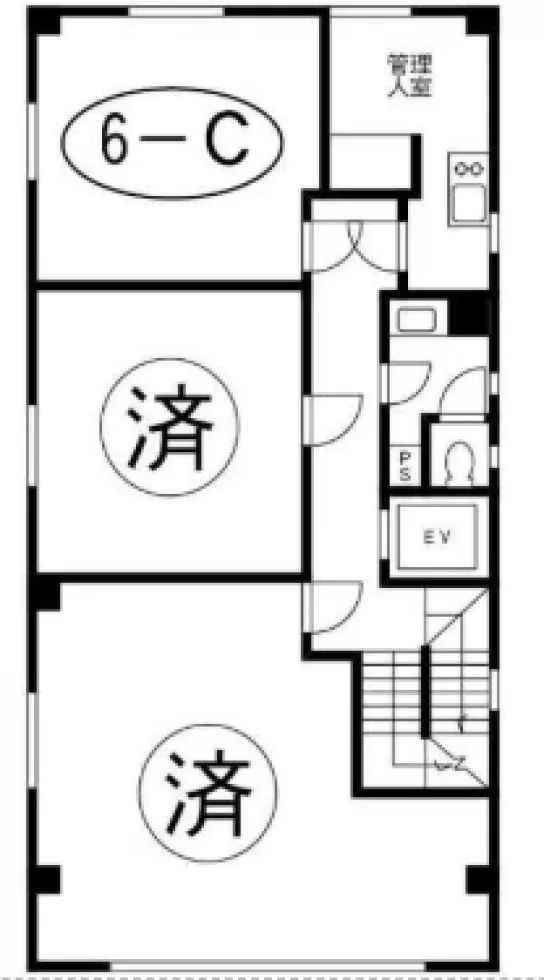 エスケービル 6 フロア図面 1