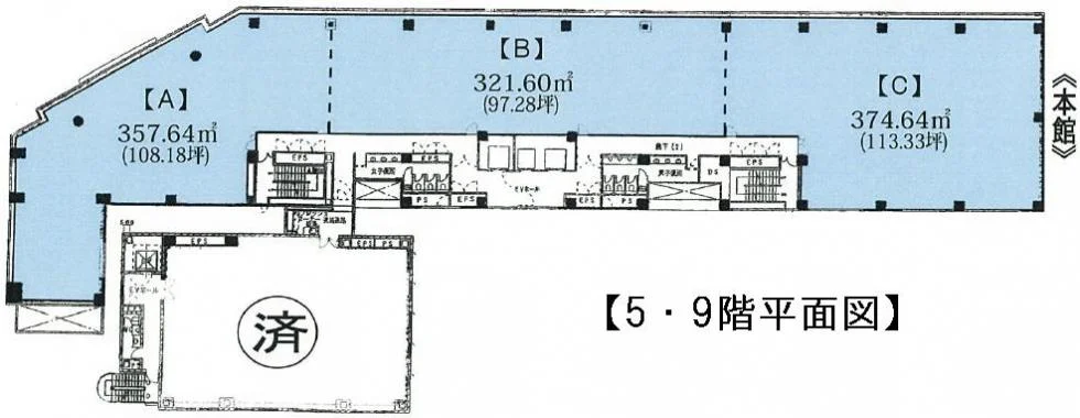 東京トラフィック錦糸町ビル本館 9 フロア図面 1