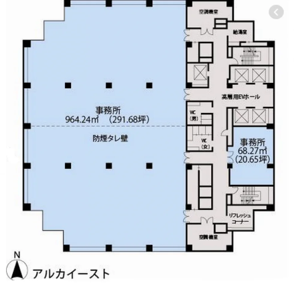アルカイースト 8 フロア図面 1