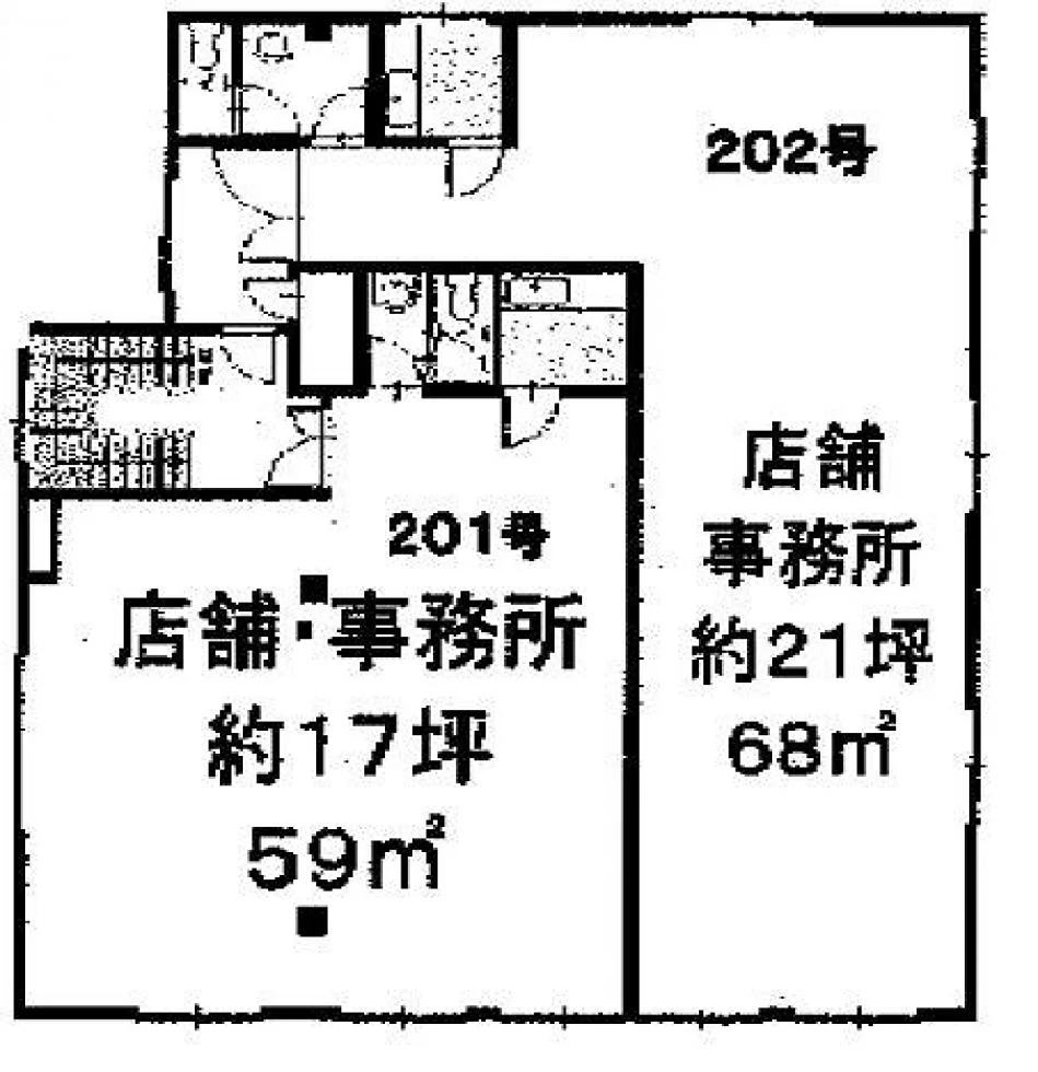 毛塚ビル 2 フロア図面 1