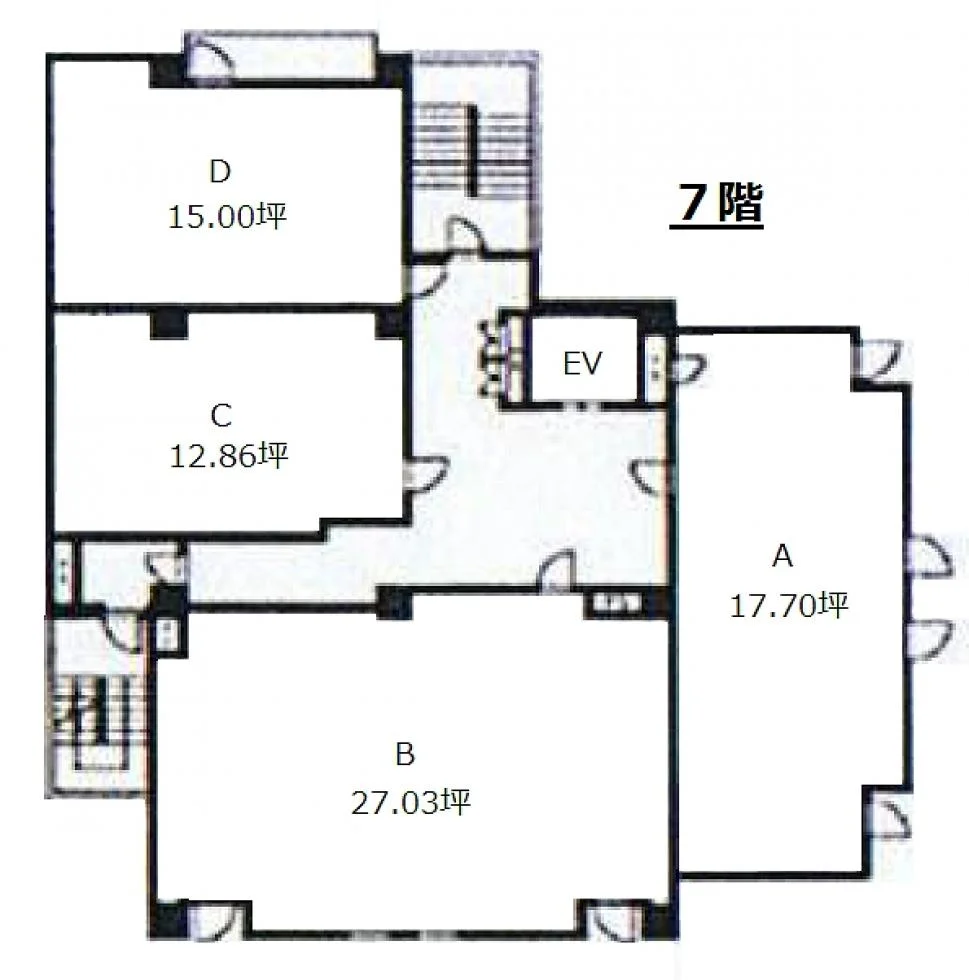 プラザイレブンビル 7 フロア図面 1