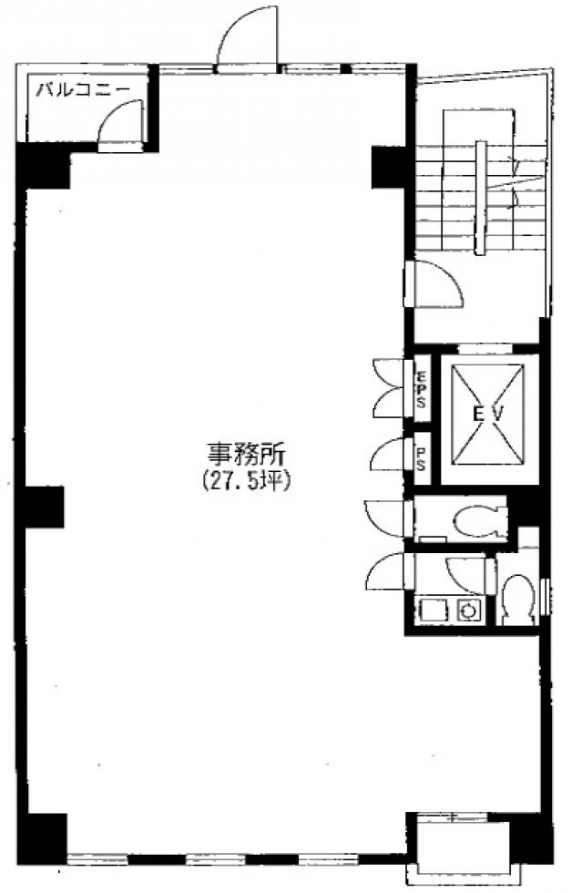 シュプールおかむらビル 6 フロア図面 1