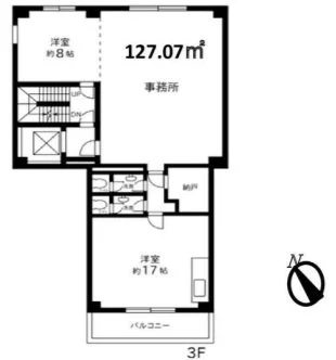 浅草K2ビル 3 フロア図面 5