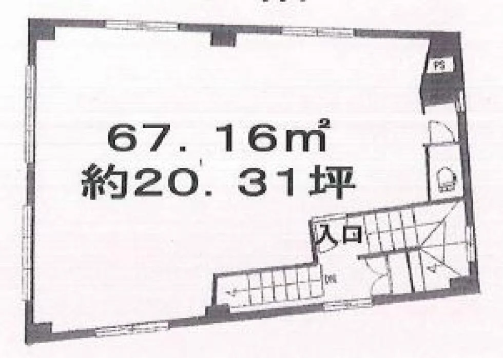 江波戸ビル 3 フロア図面 1