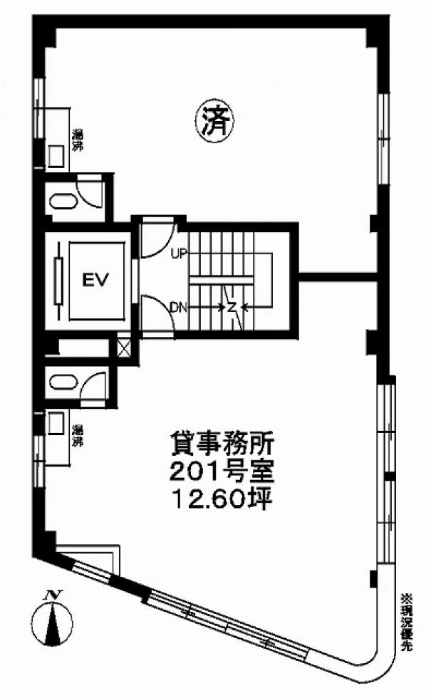 岩坂ビル 2 フロア図面 7