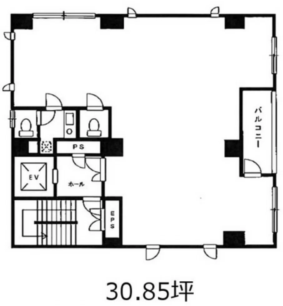古茂田ビル 3 フロア図面 4