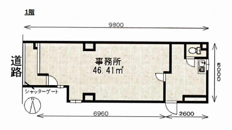高橋ビル 1 フロア図面 7