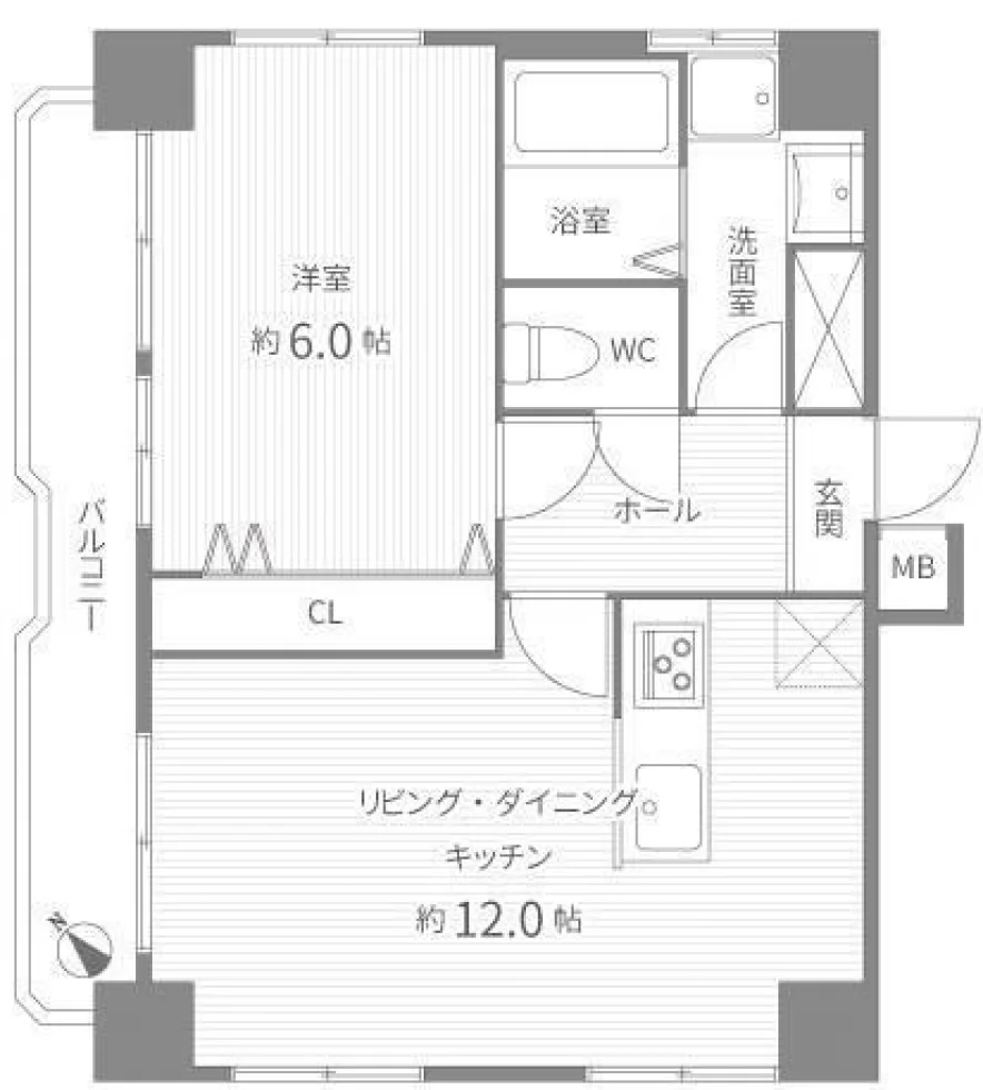 バルミー竜泉 8 フロア図面 9