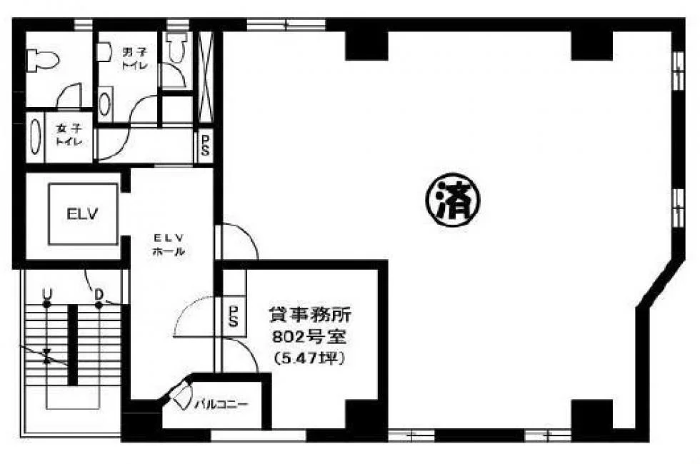センチュリービル 8 フロア図面 1
