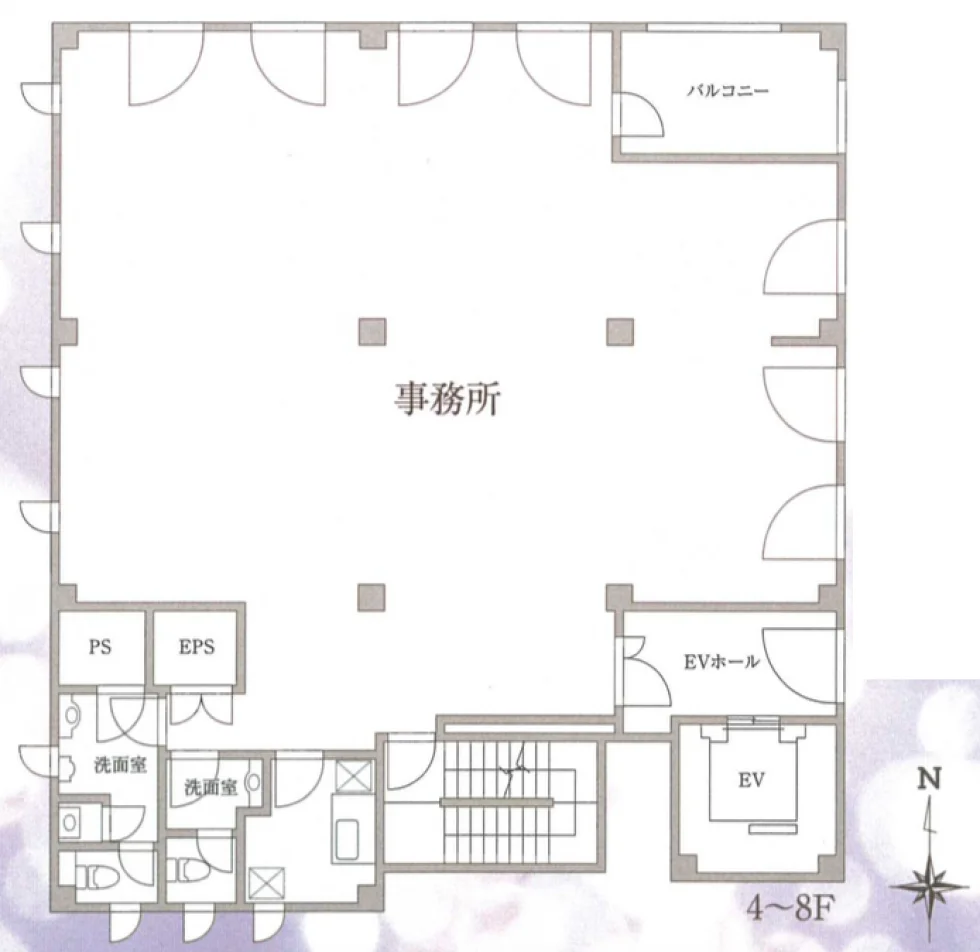 TX佐竹ビル 6 フロア図面 6