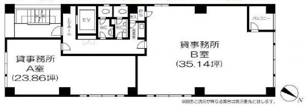 岡安ビル 6 フロア図面 1