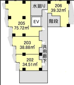 ビレッタ池之端 2 フロア図面 1