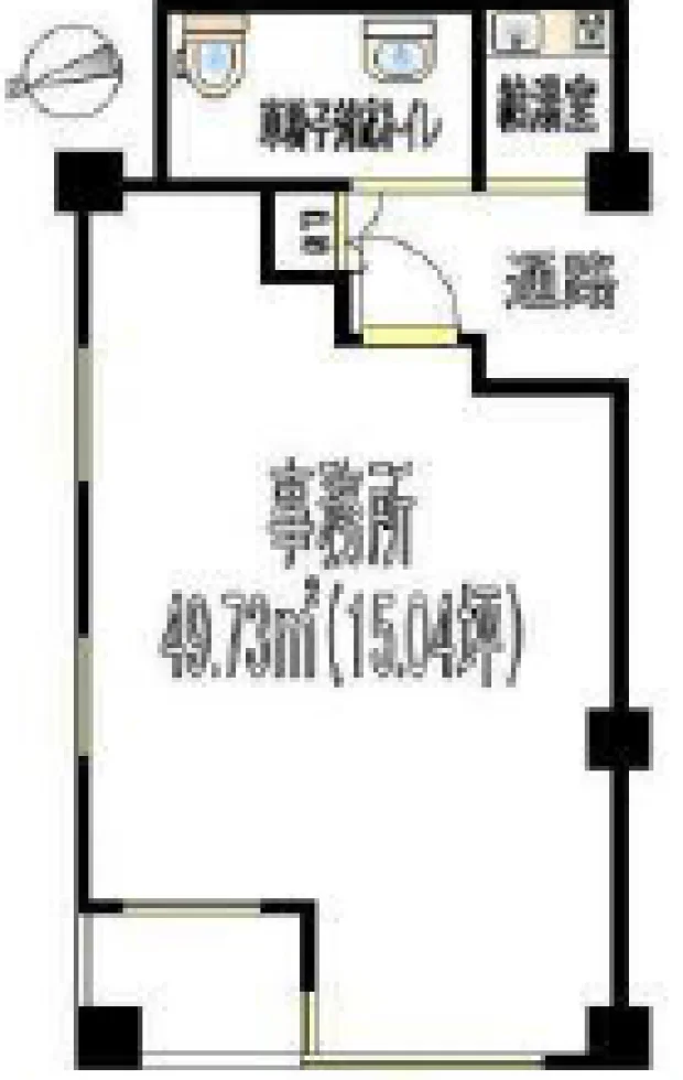 ザ・パークハウス上野浅草通りビル 2 フロア図面 1