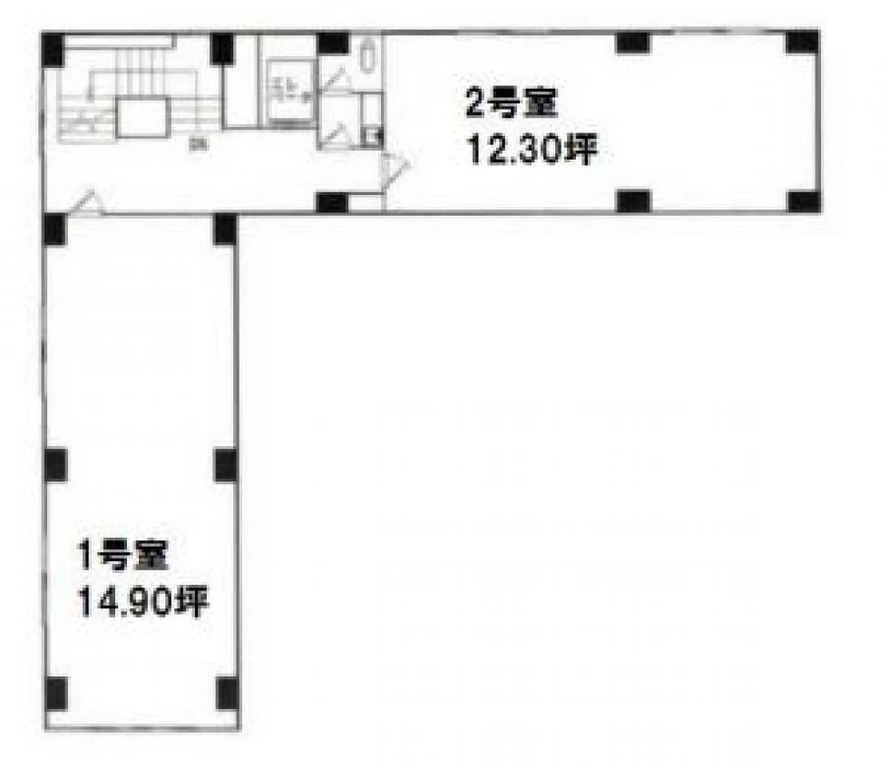 和田(和田ビル本館)ビル 3 フロア図面 1