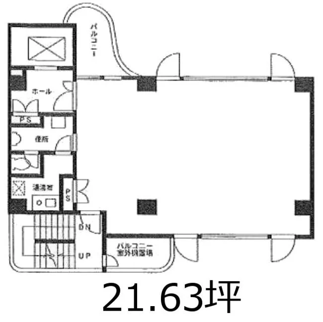 ルート根岸ビル 6 フロア図面 1