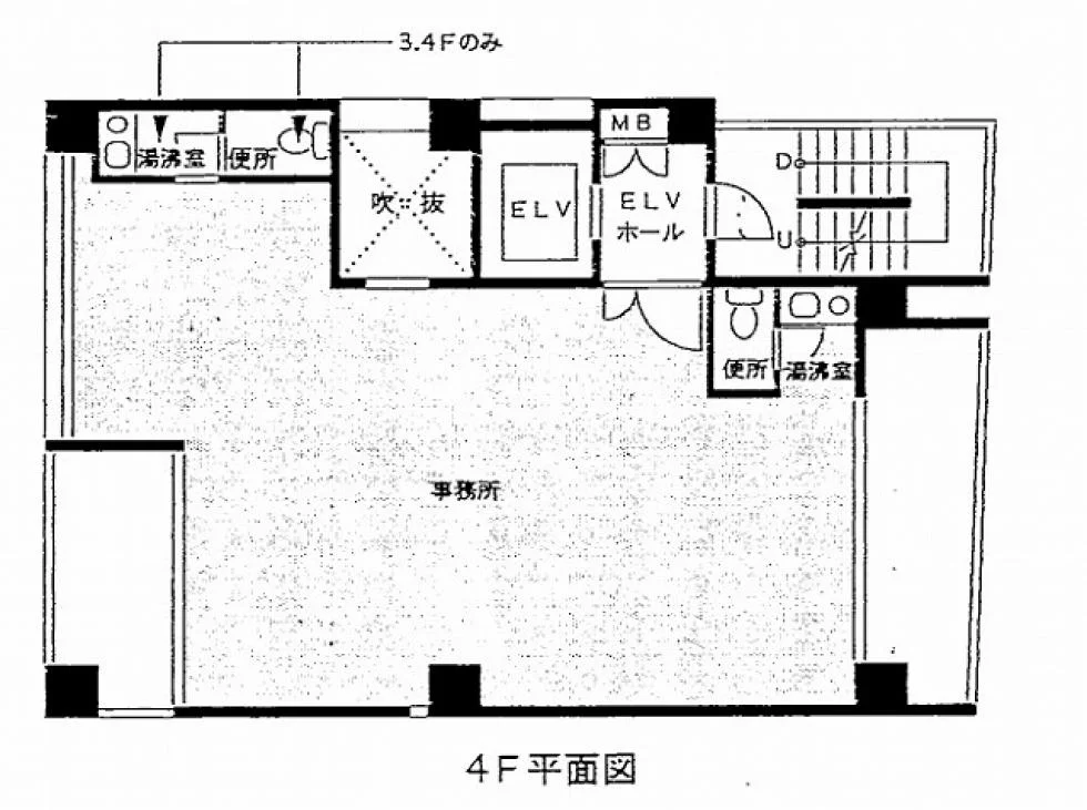 シルバードビル 4 フロア図面 1