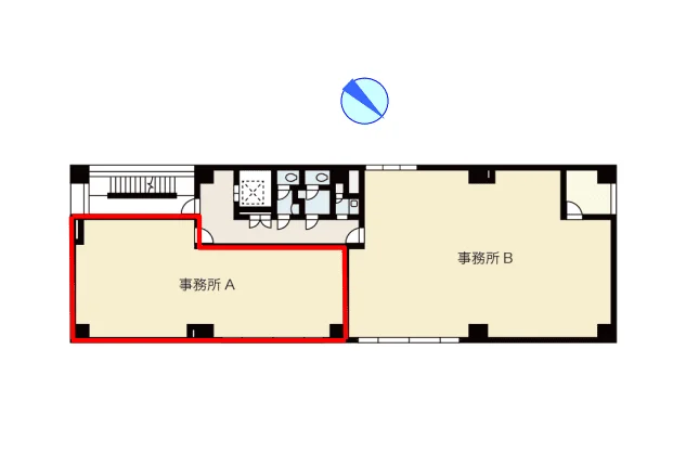 岡安ビル 5 フロア図面 1