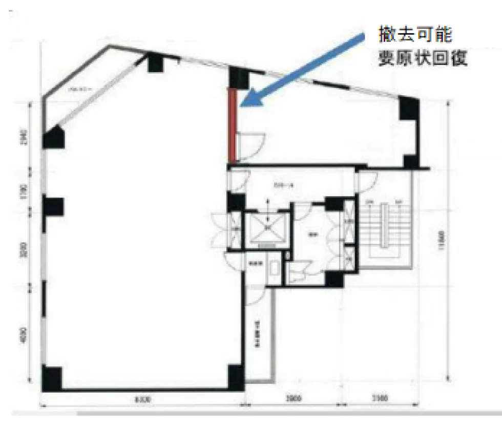 浅草橋ビル 4 フロア図面 1