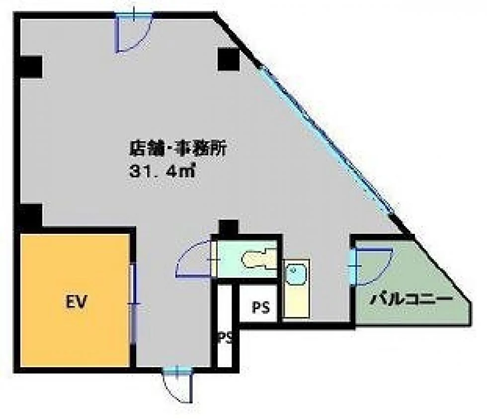 馬道妙見屋ビル 4 フロア図面 1