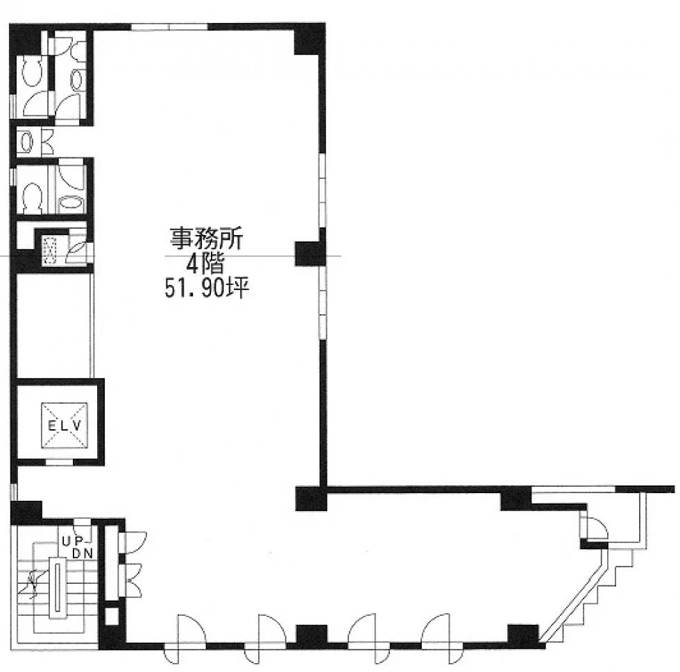 三木ビル 4 フロア図面 1
