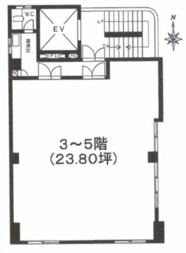 井上ビル 5 フロア図面 1