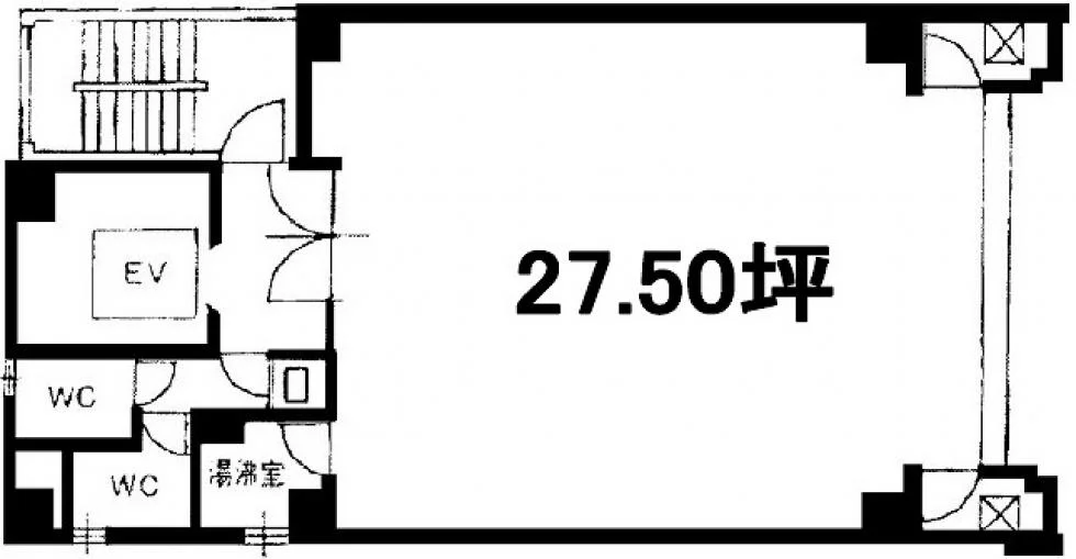 御徒町台東ビル 4 フロア図面 1