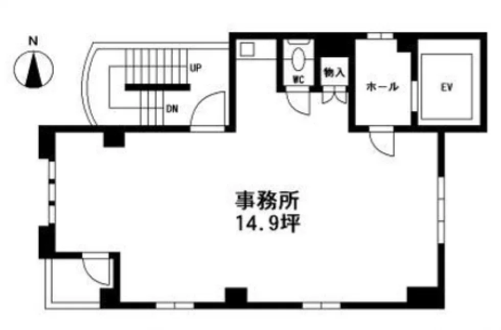 杉野ビル 2 フロア図面 1