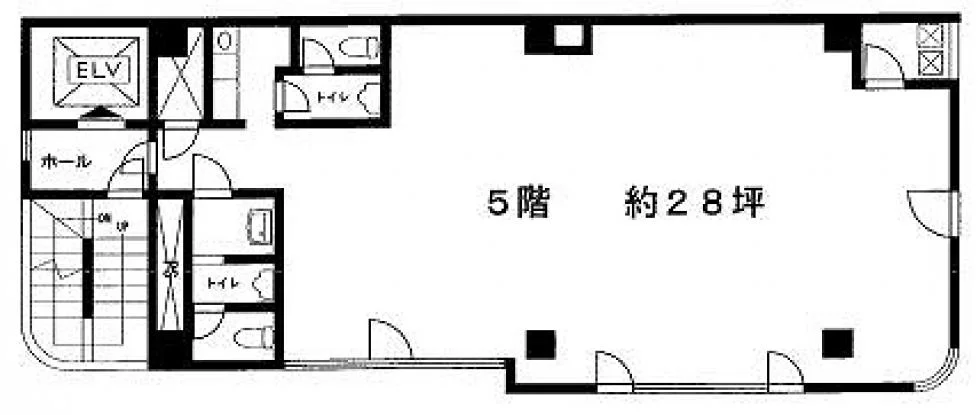 コレクション本社ビル 5 フロア図面 1