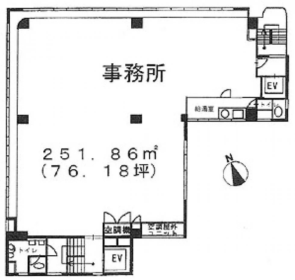 浅草橋ビル 5 フロア図面 1