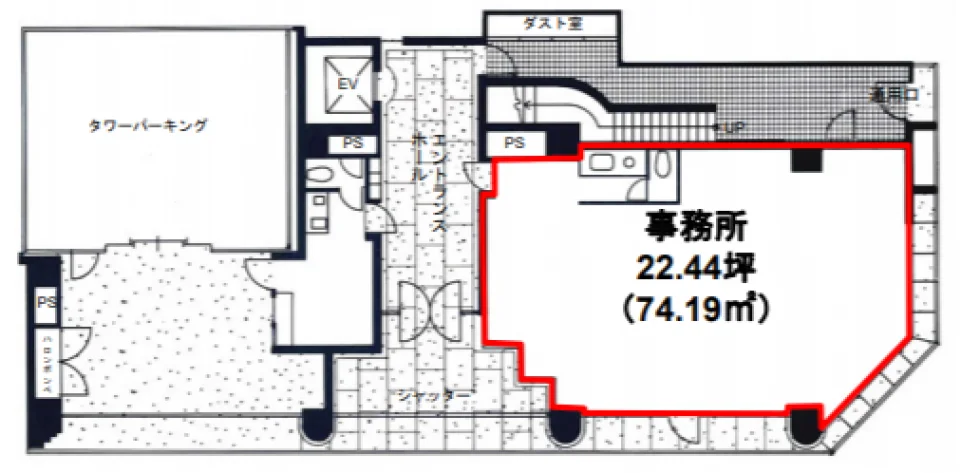 安藤ビル 1 フロア図面 1
