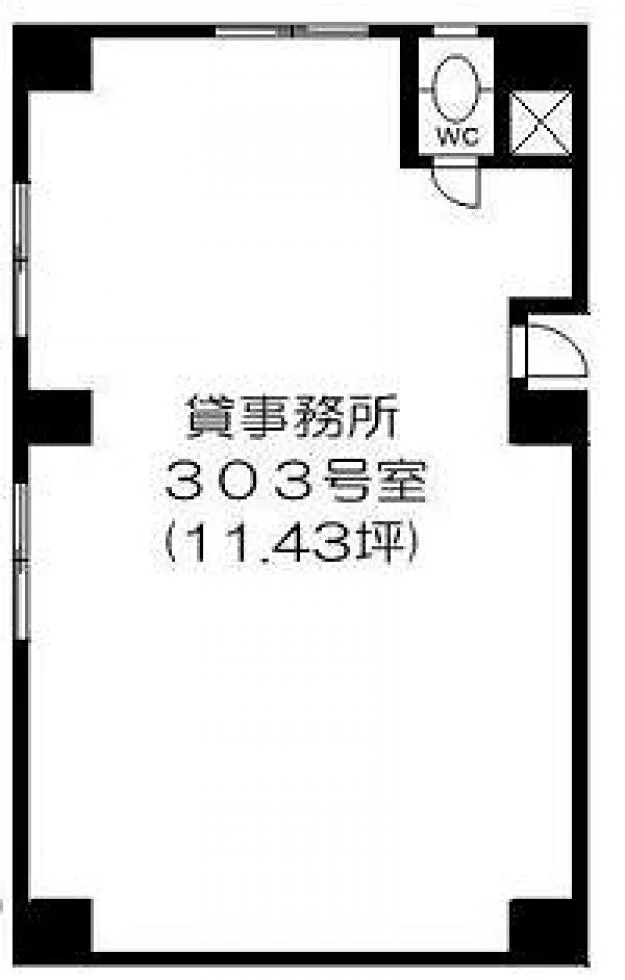 石井ビル 3 フロア図面 1